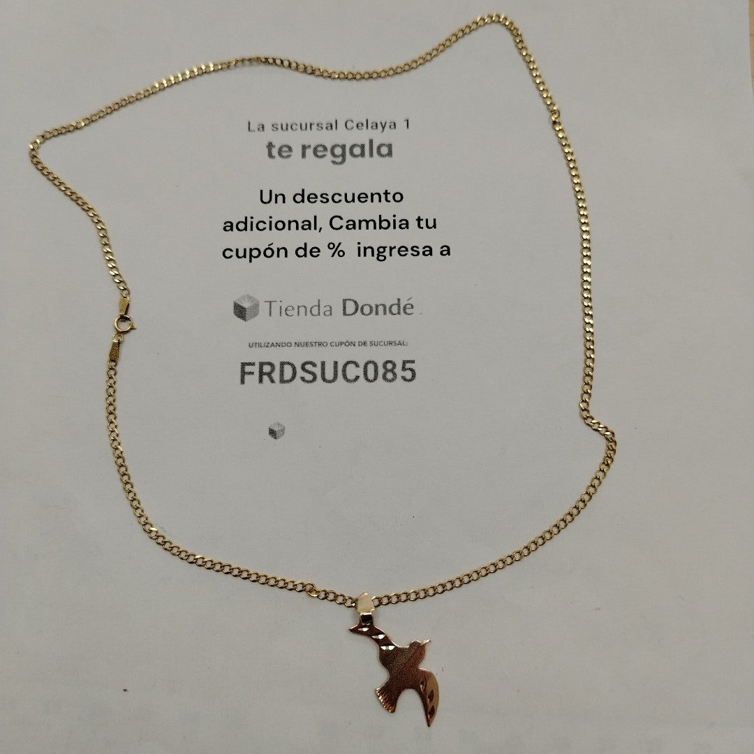 CADENA, DIJE ORO 10 K 4.2 GRMS (SEMINUEVO)