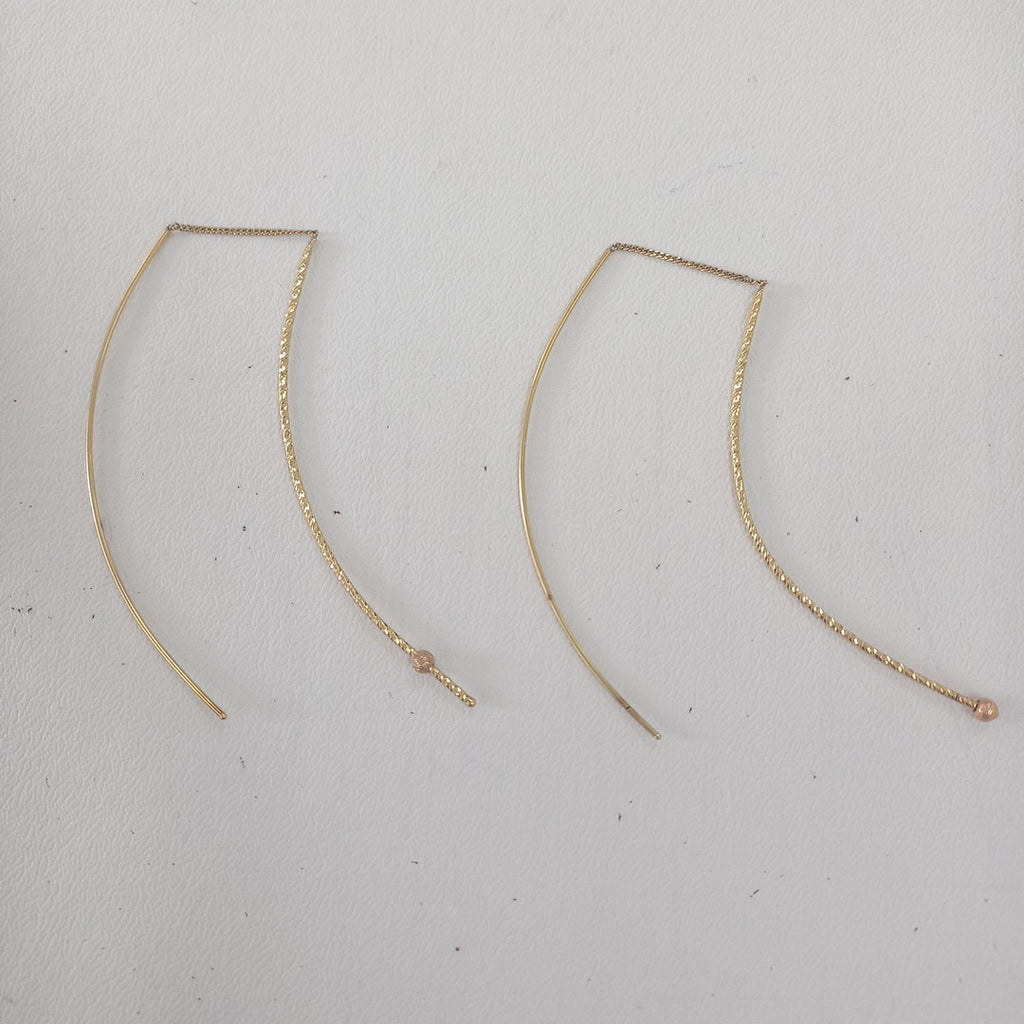 VIOLADORES PAR ORO 14 K 2.7 GRMS (SEMINUEVO)