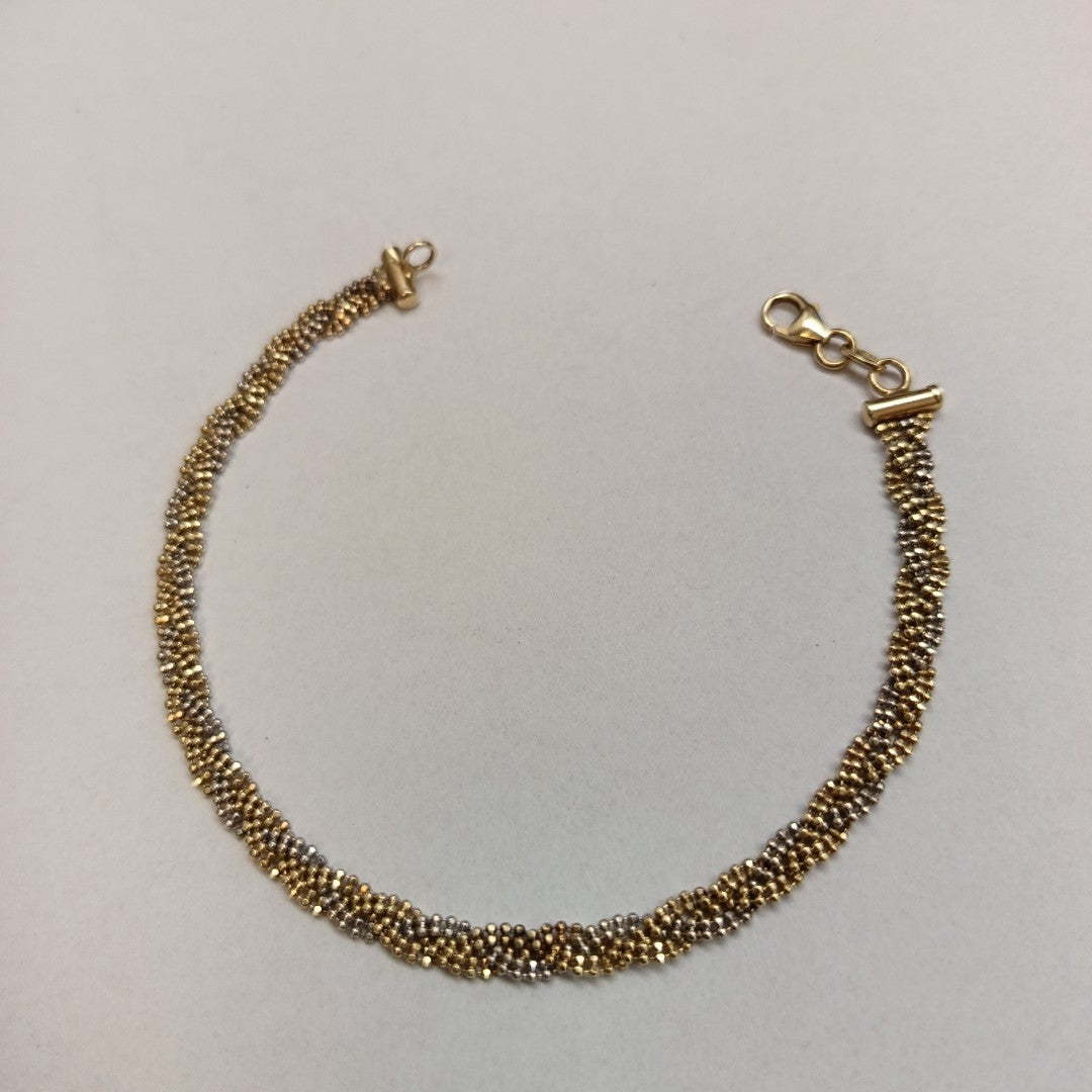 PULSERA ORO COMBINADO 14 K 5,20 GRMS (SEMINUEVO)