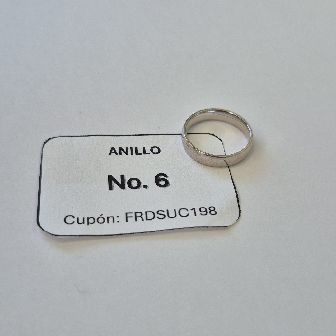 ARGOLLA ORO BLANCO 14 K 2.4 GRMS (SEMINUEVO)
