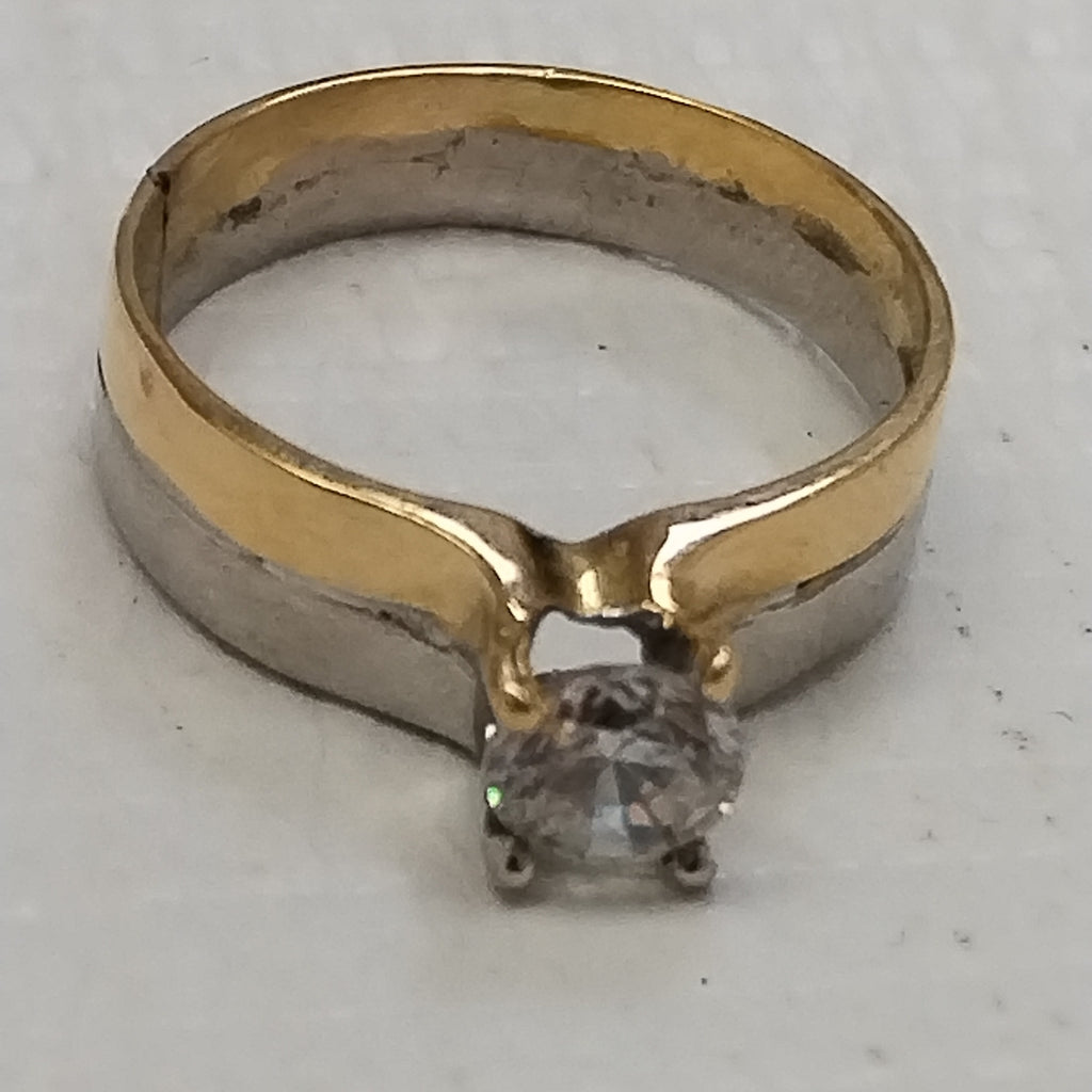 SOLITARIO ORO,ORO BLANCO 14 K 3,60 GRMS (SEMINUEVO)