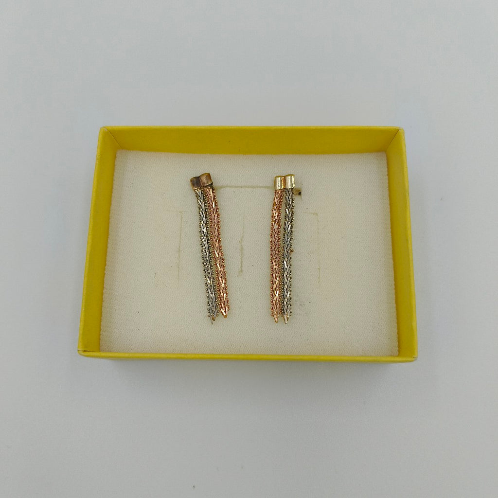 BROQUELES PAR ORO 14 K 5,20 GRMS (SEMINUEVO)