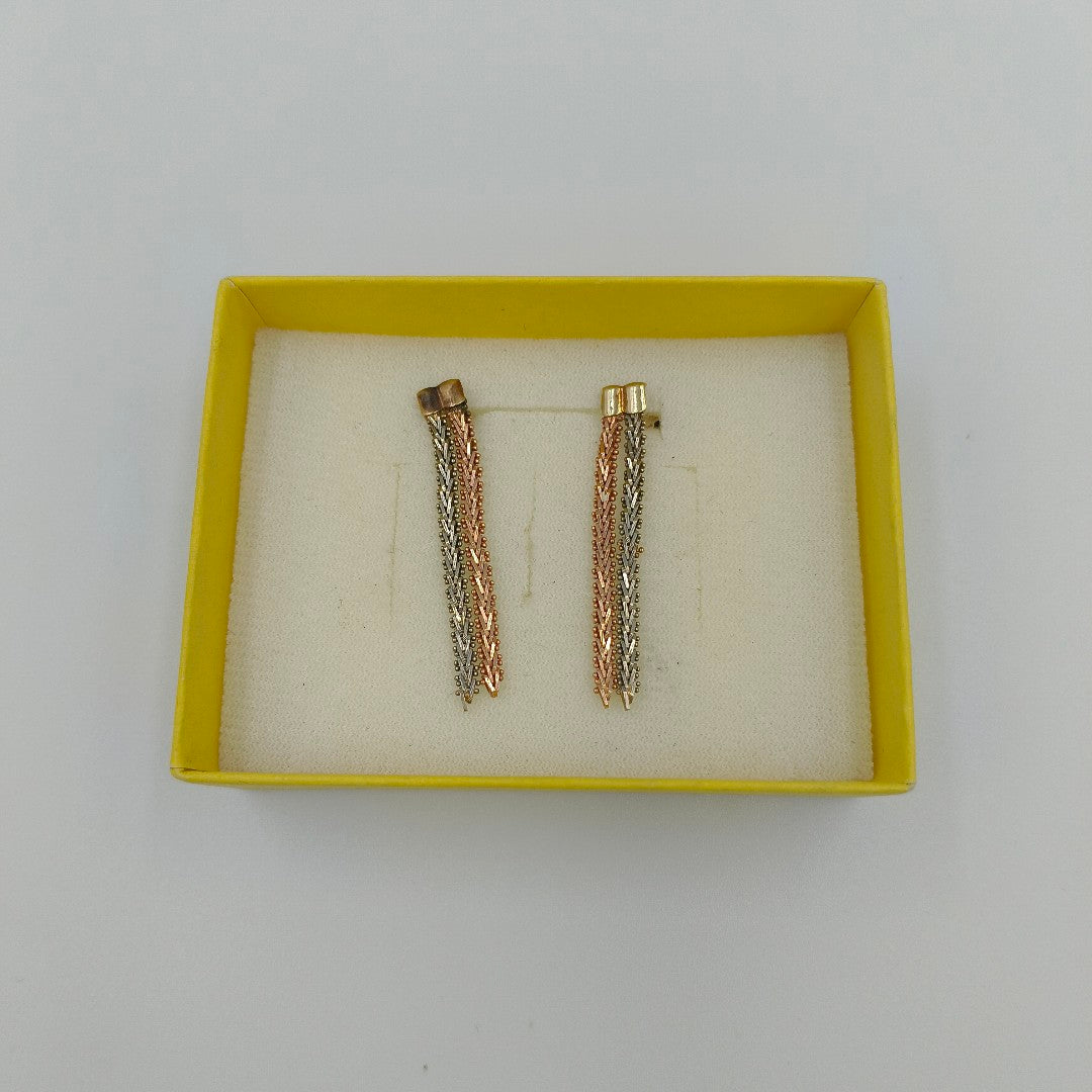 BROQUELES PAR ORO 14 K 5,20 GRMS (SEMINUEVO)