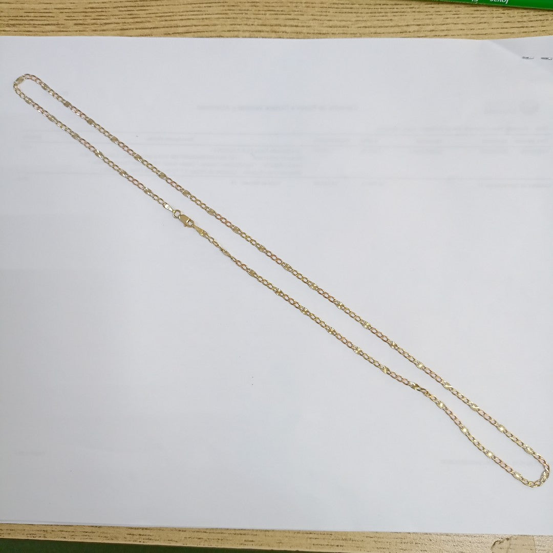 CADENA ORO COMBINADO 14 K 4.6 GRMS (SEMINUEVO)