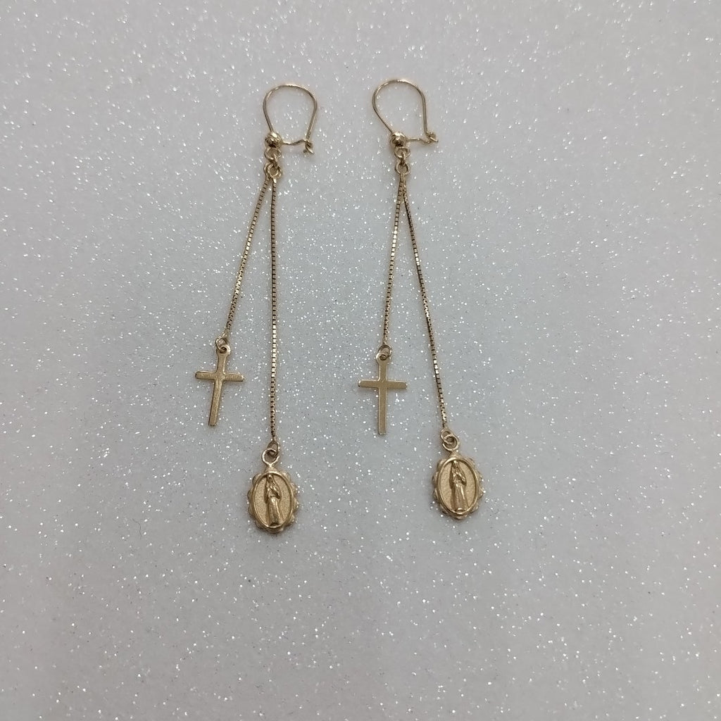ARETES PAR ORO 14 K 2,50 GRMS (SEMINUEVO)