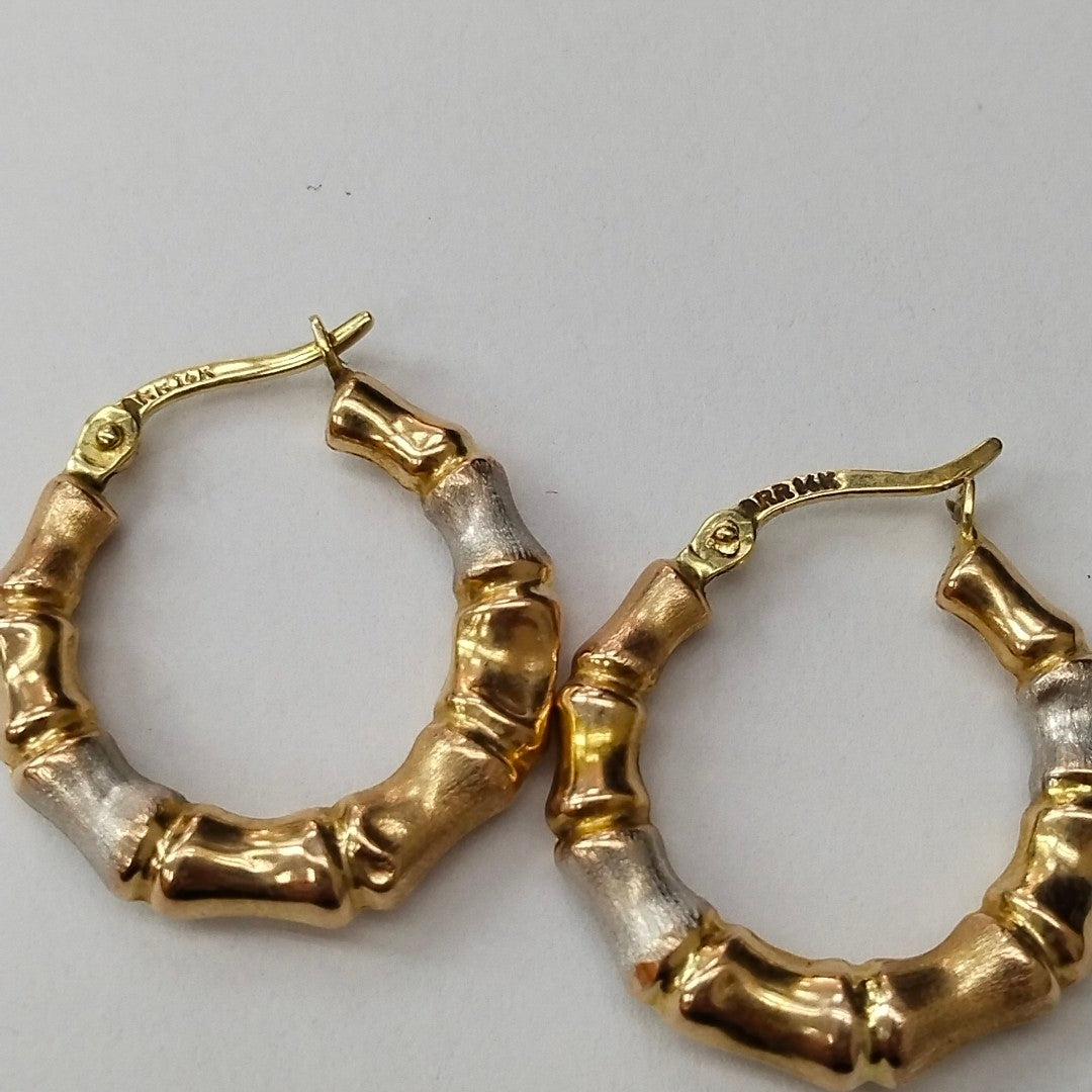ARETES PAR ORO 14 K 2.2 GRMS (SEMINUEVO)