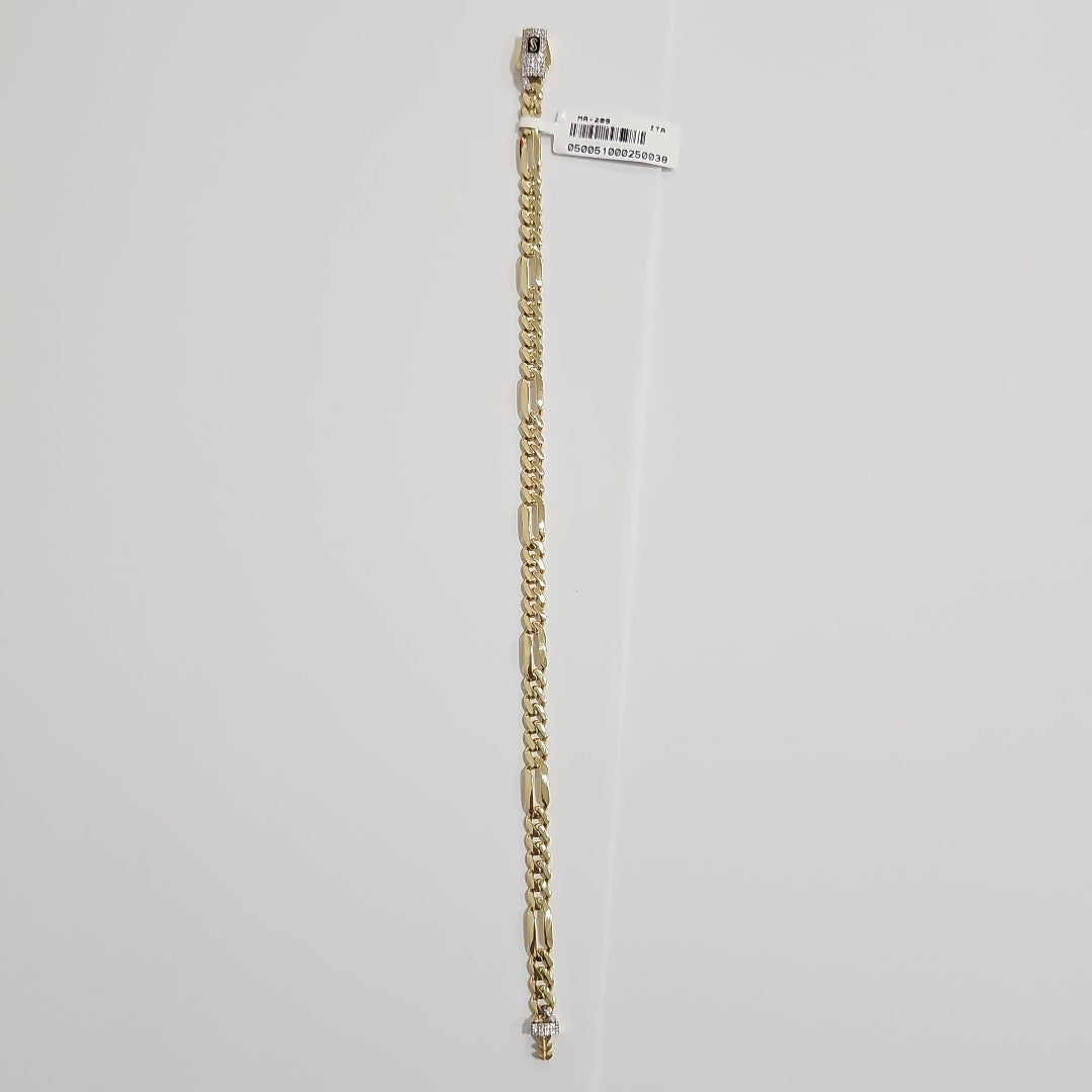 PULSERA CABALLERO MONACO ORO 14K 5.8 (NUEVO)