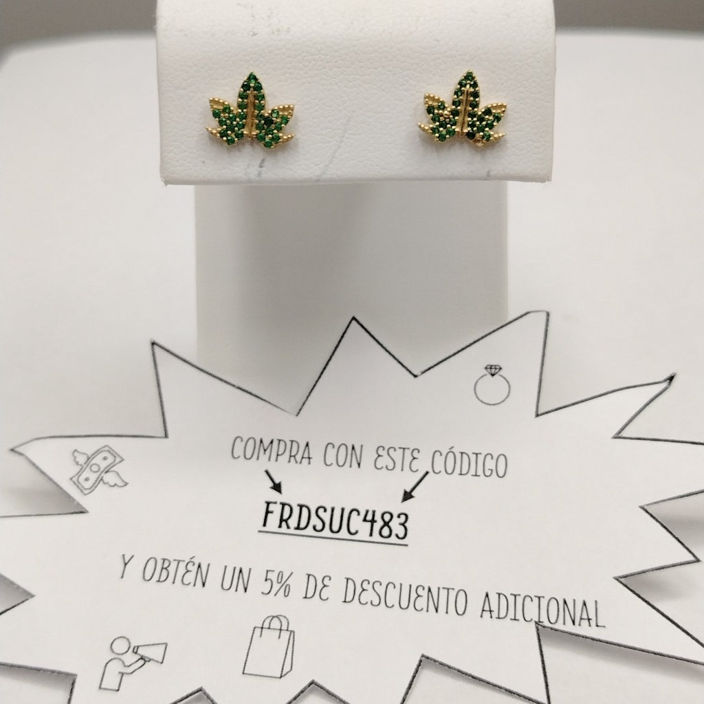 BROQUELES ORO 14K 1.5 (NUEVO)
