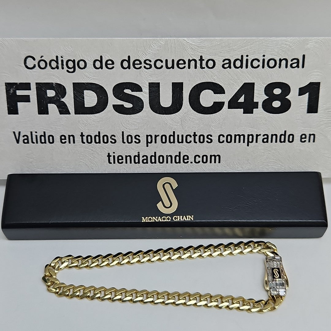 PULSERA MONACO ORO 14K 5.5 (NUEVO)