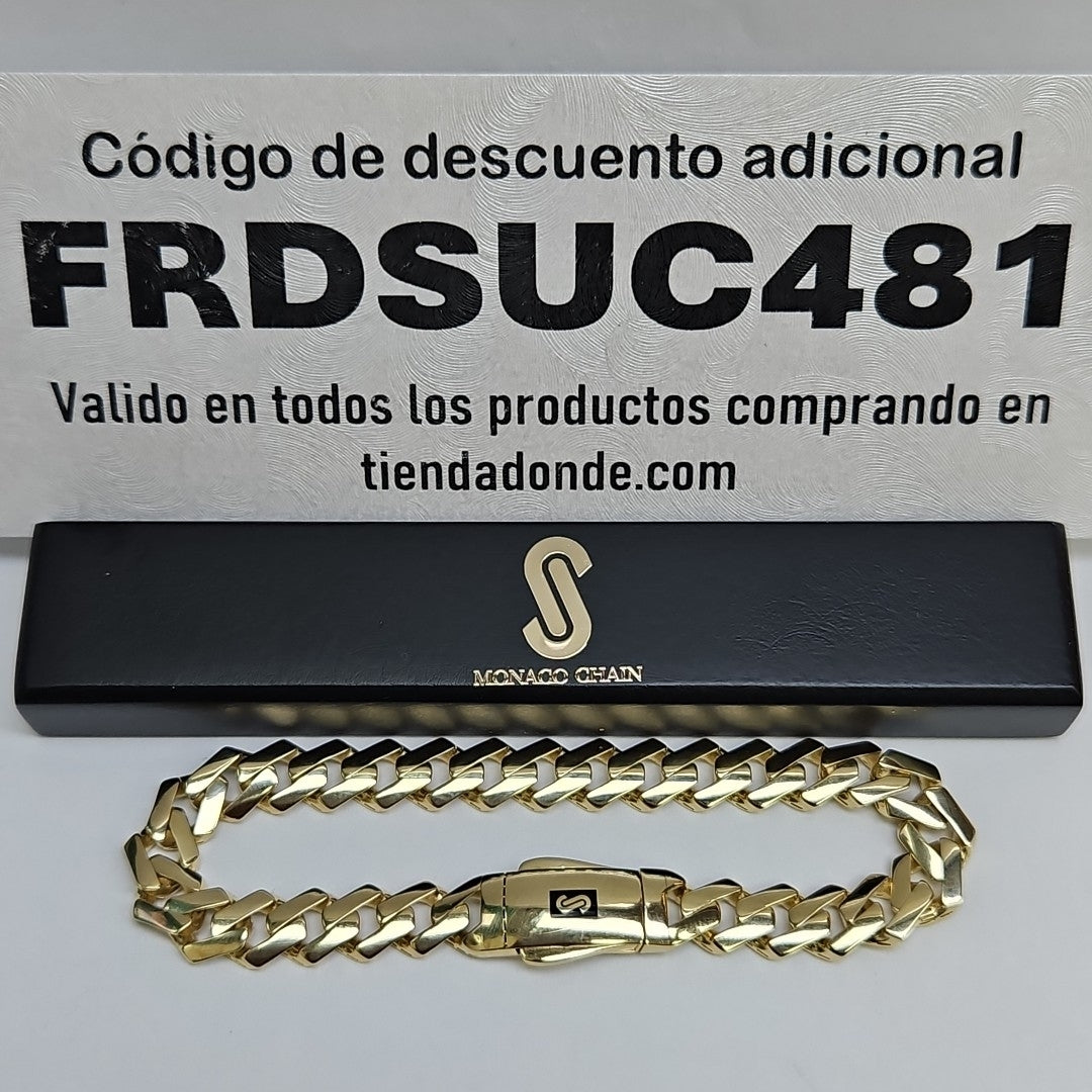 PULSERA MONACO ORO 14K 9.6 (NUEVO)