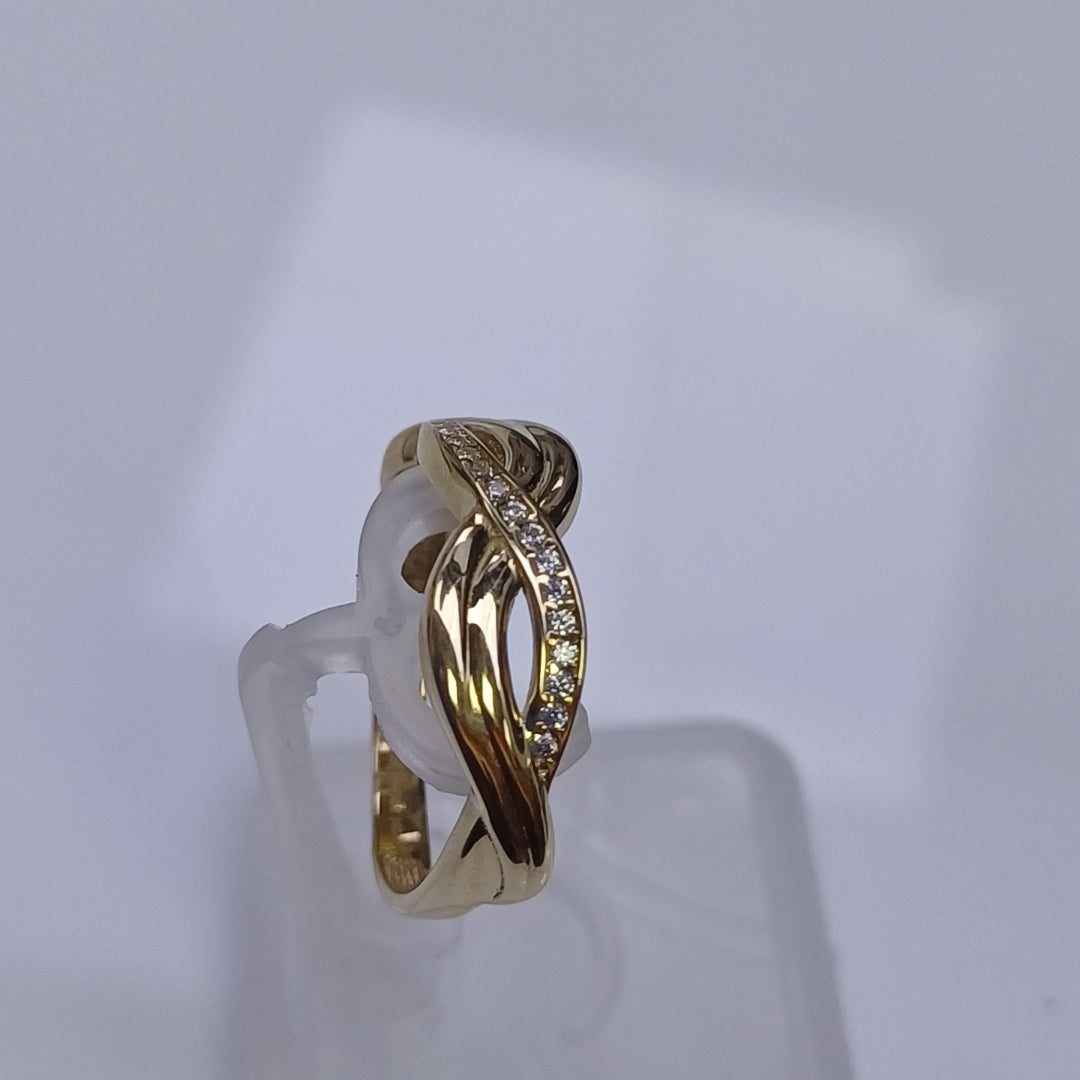 ANILLOS DAMA ORO 14K 2 (NUEVO)