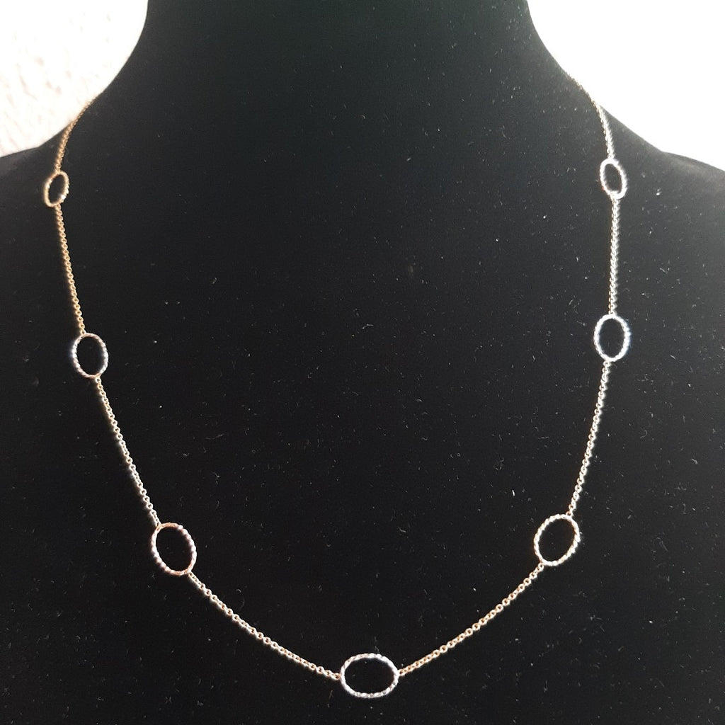 GARGANTILLA ORO COMBINADO 14 K 2,00 GRMS (SEMINUEVO)