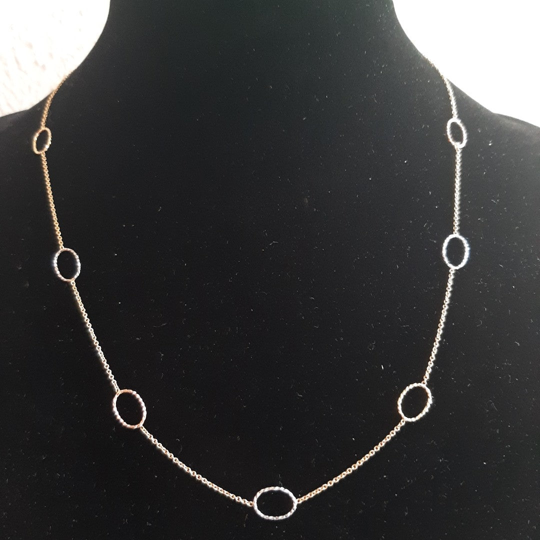 GARGANTILLA ORO COMBINADO 14 K 2,00 GRMS (SEMINUEVO)