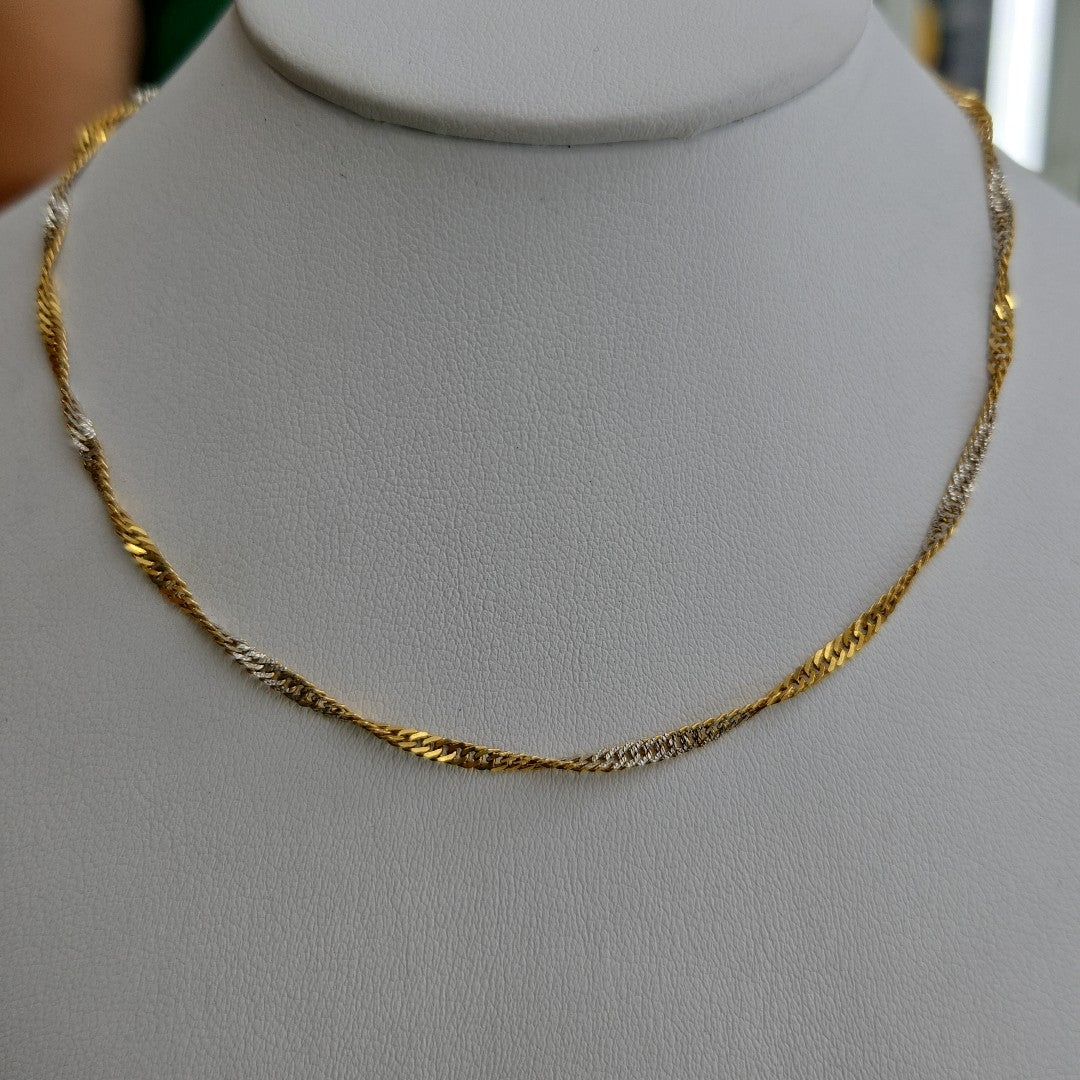 CADENA ORO,RODIADO 14 K 6,30 GRMS (SEMINUEVO)