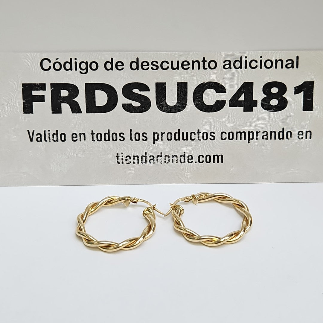 ARRACADAS ORO 10K 2.2 (NUEVO)