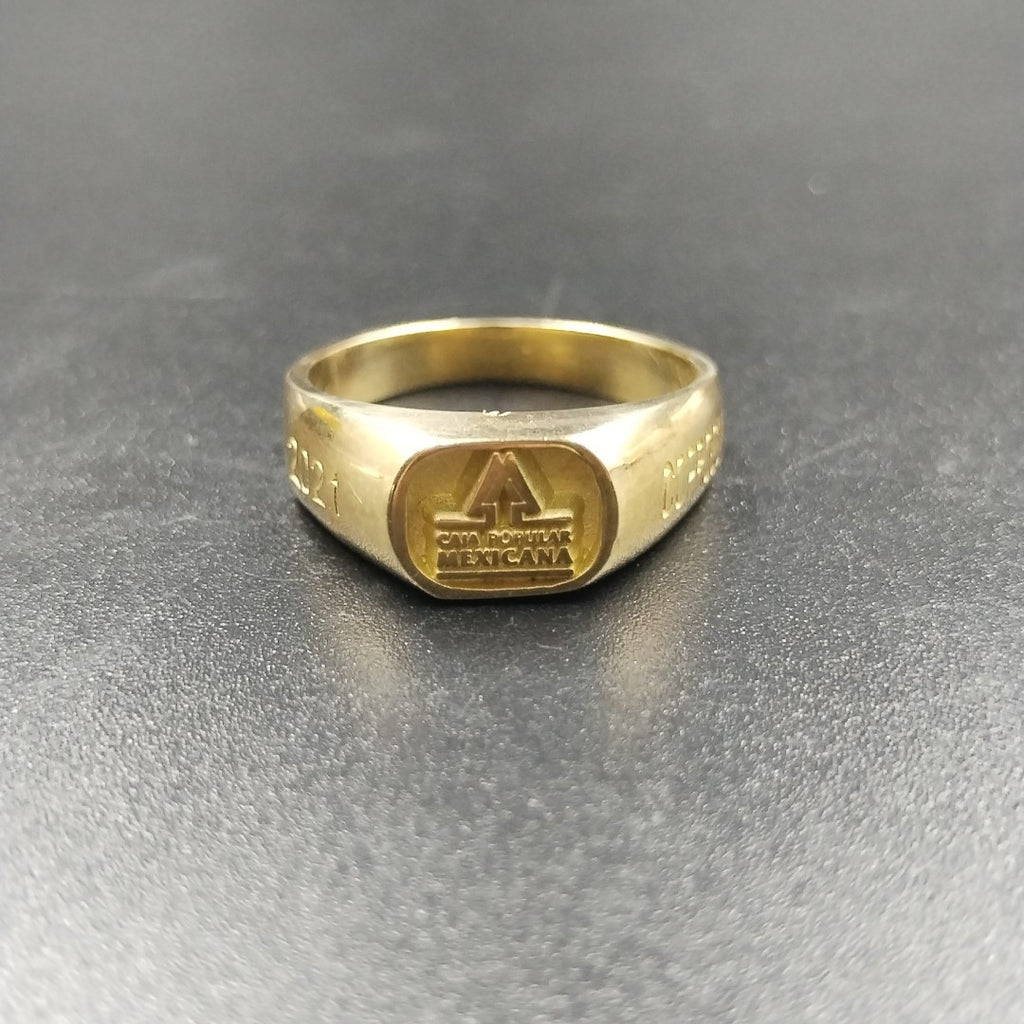 ANILLO CONMEMORATIVO ORO 10 K 8,00 GRMS (SEMINUEVO)