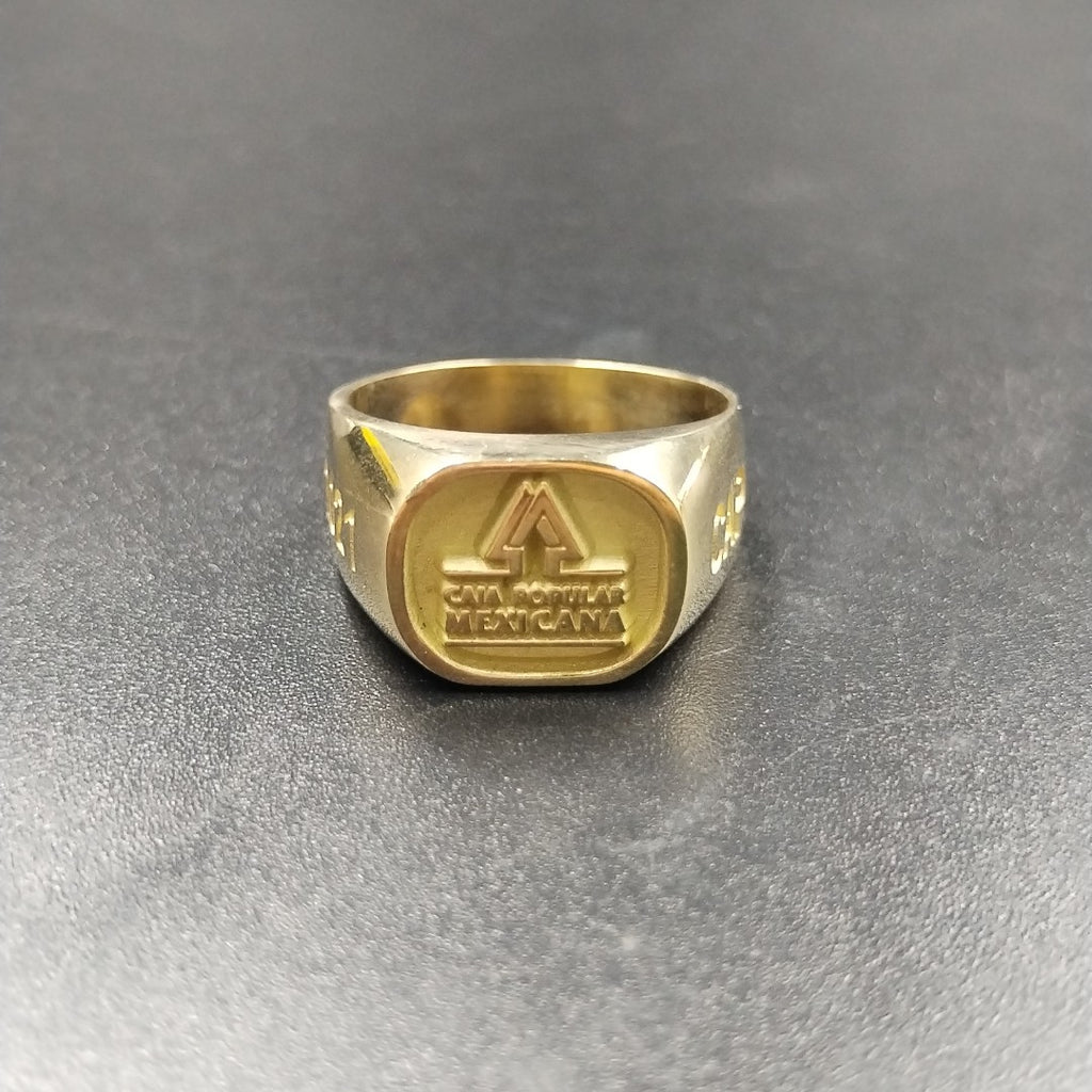ANILLO CONMEMORATIVO ORO 10 K 12,00 GRMS (SEMINUEVO)