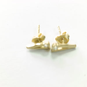 BROQUELES PAR ORO 14 K 1 GRMS (SEMINUEVO)