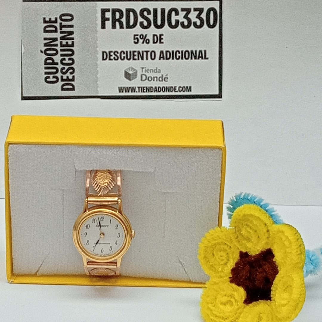 RELOJ CAJA ACERO PULSO ORO ORO 8 K 19,60 GRMS (SEMINUEVO)