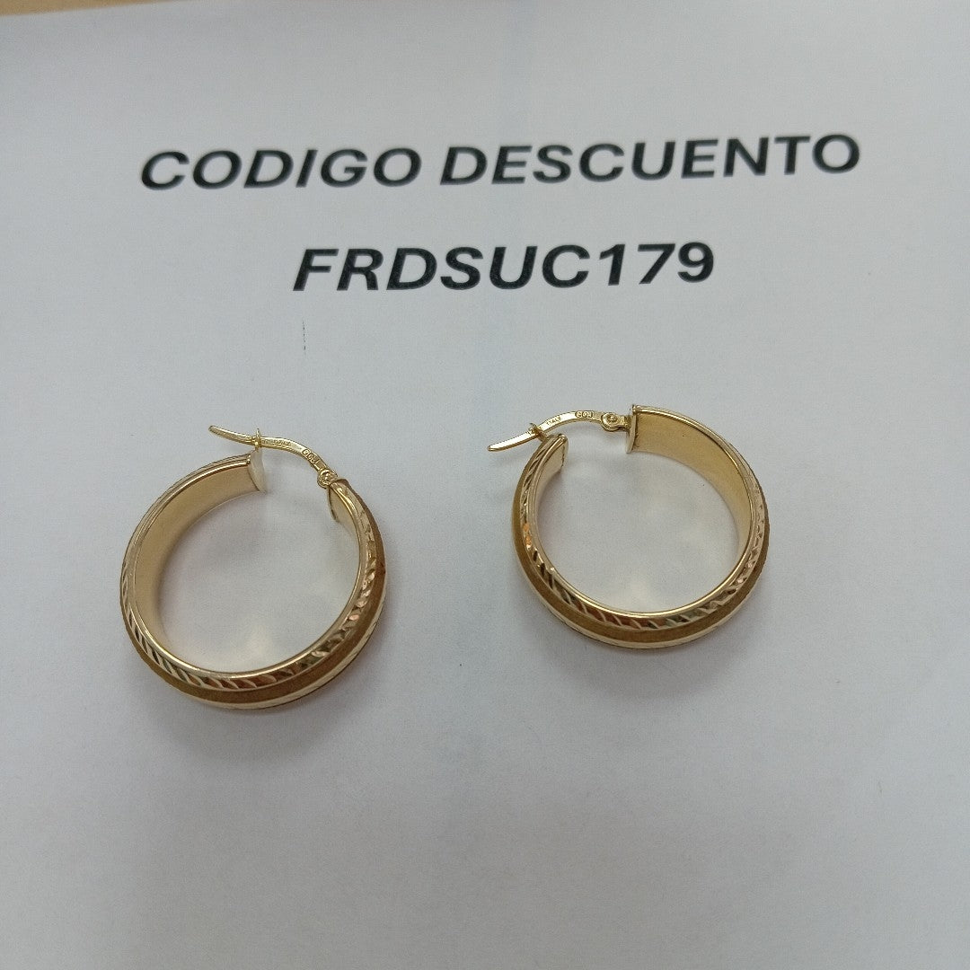ARRACADAS PAR ORO 14 K 4.1 GRMS (SEMINUEVO)