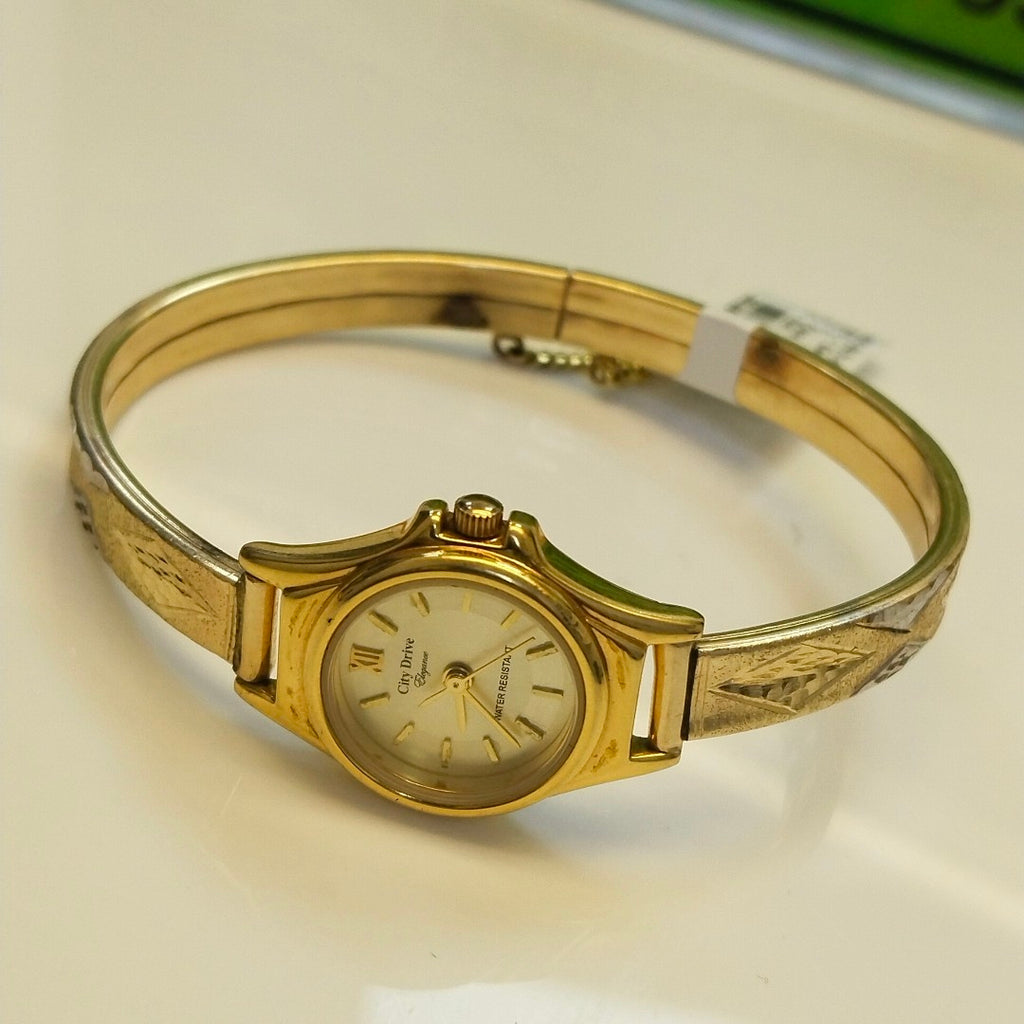 RELOJ CAJA ACERO PULSO ORO ORO 10 K 20.4 GRMS (SEMINUEVO)