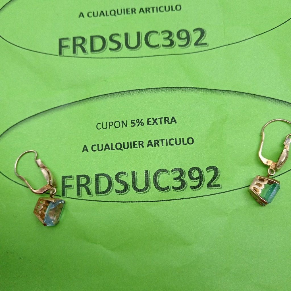 ARETES PAR ORO 8 K 4.6 GRMS (SEMINUEVO)