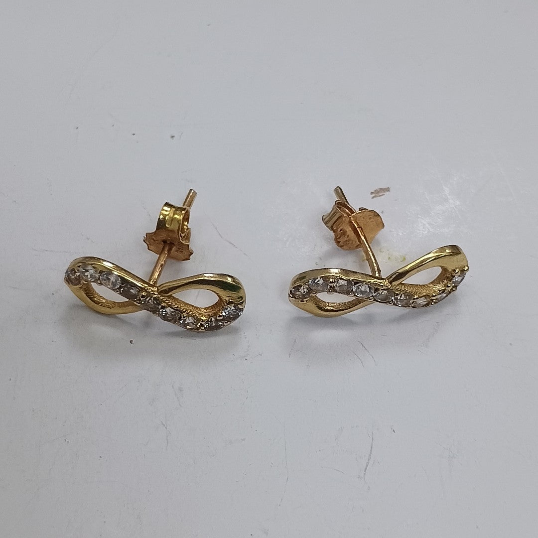 ARETES PAR ORO 14 K 1.4 GRMS (SEMINUEVO)