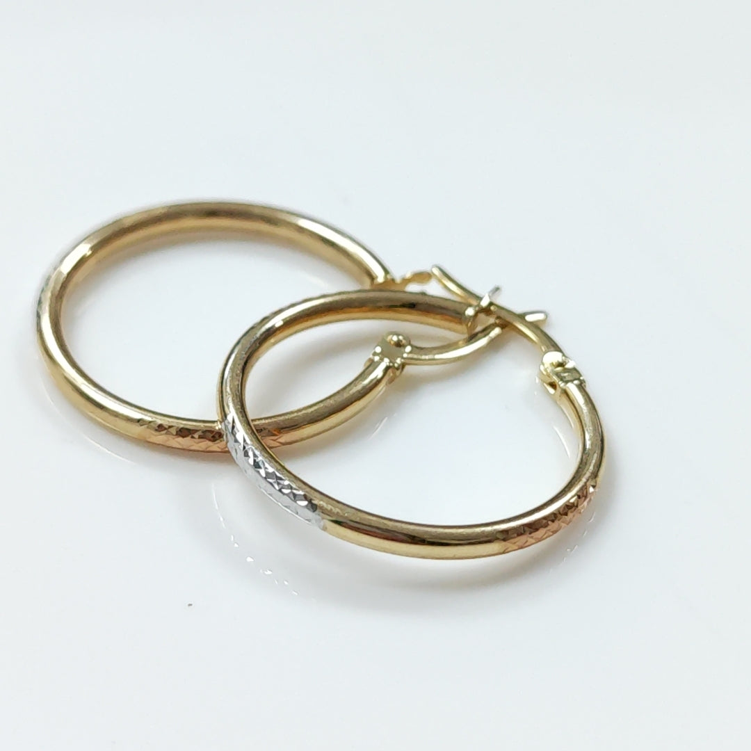 ARRACADAS ORO 10K 1.5 (NUEVO)