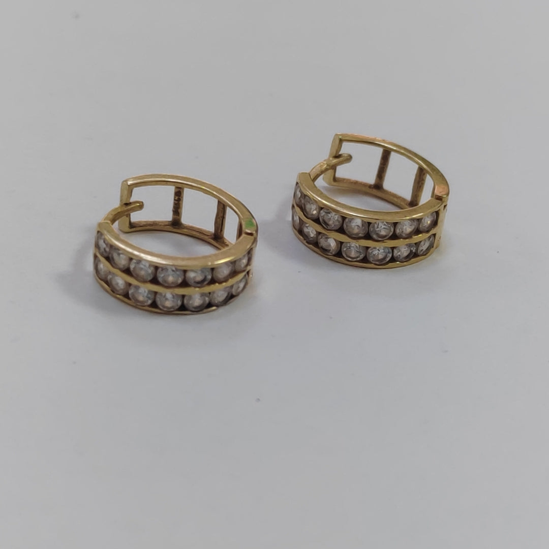 ARRACADAS PAR ORO 14 K 2.2 GRMS (SEMINUEVO)