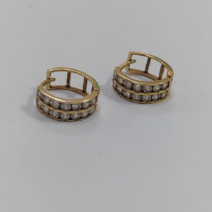 ARRACADAS PAR ORO 14 K 2.2 GRMS (SEMINUEVO)