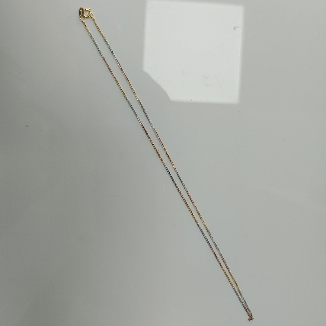 CADENA ORO COMBINADO 14 K 1,00 GRMS (SEMINUEVO)