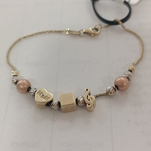 PULSERA ORO,ORO COMBINADO 10 K 4,40 GRMS (SEMINUEVO)