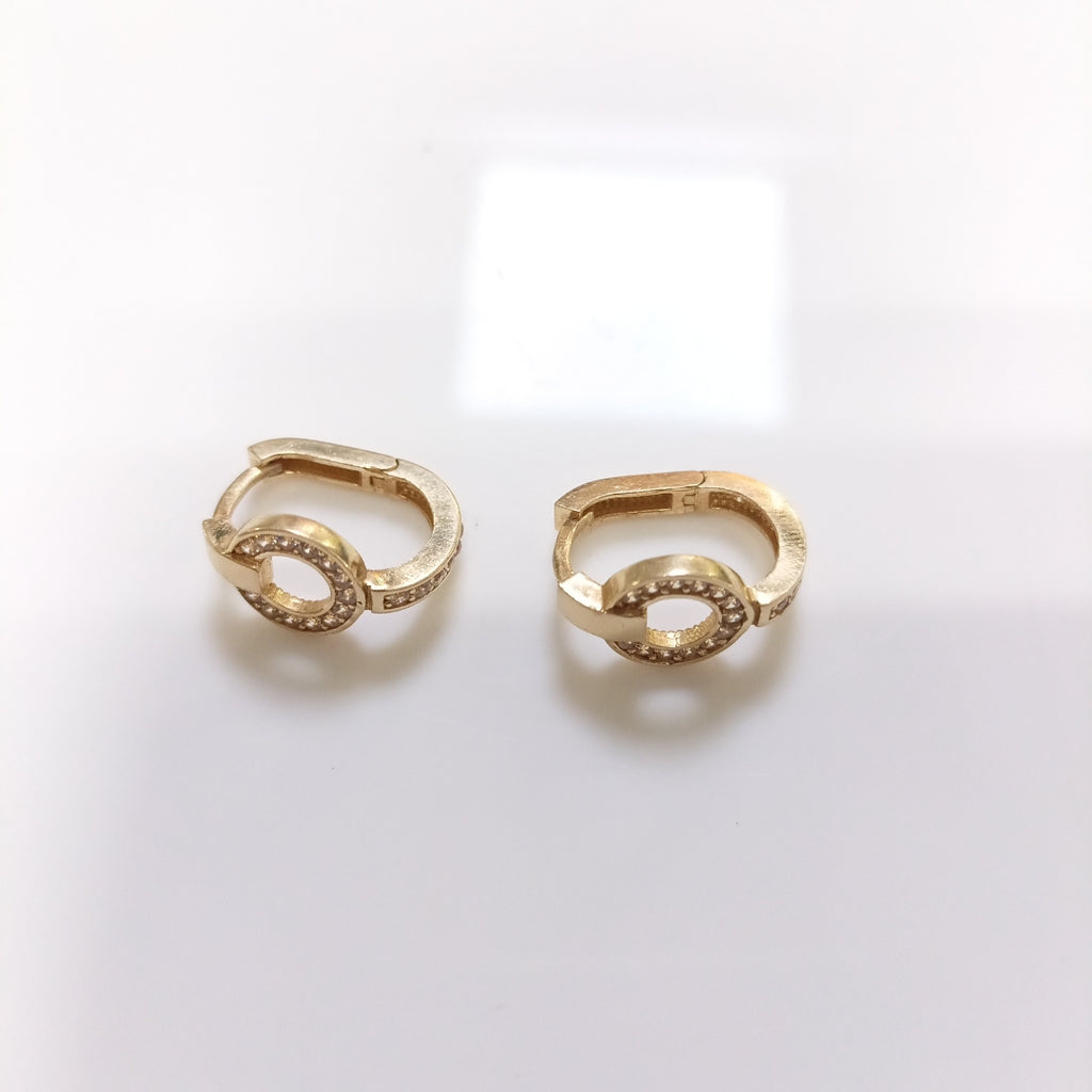 ARRACADAS PAR ORO 14 K 2.5 GRMS (SEMINUEVO)