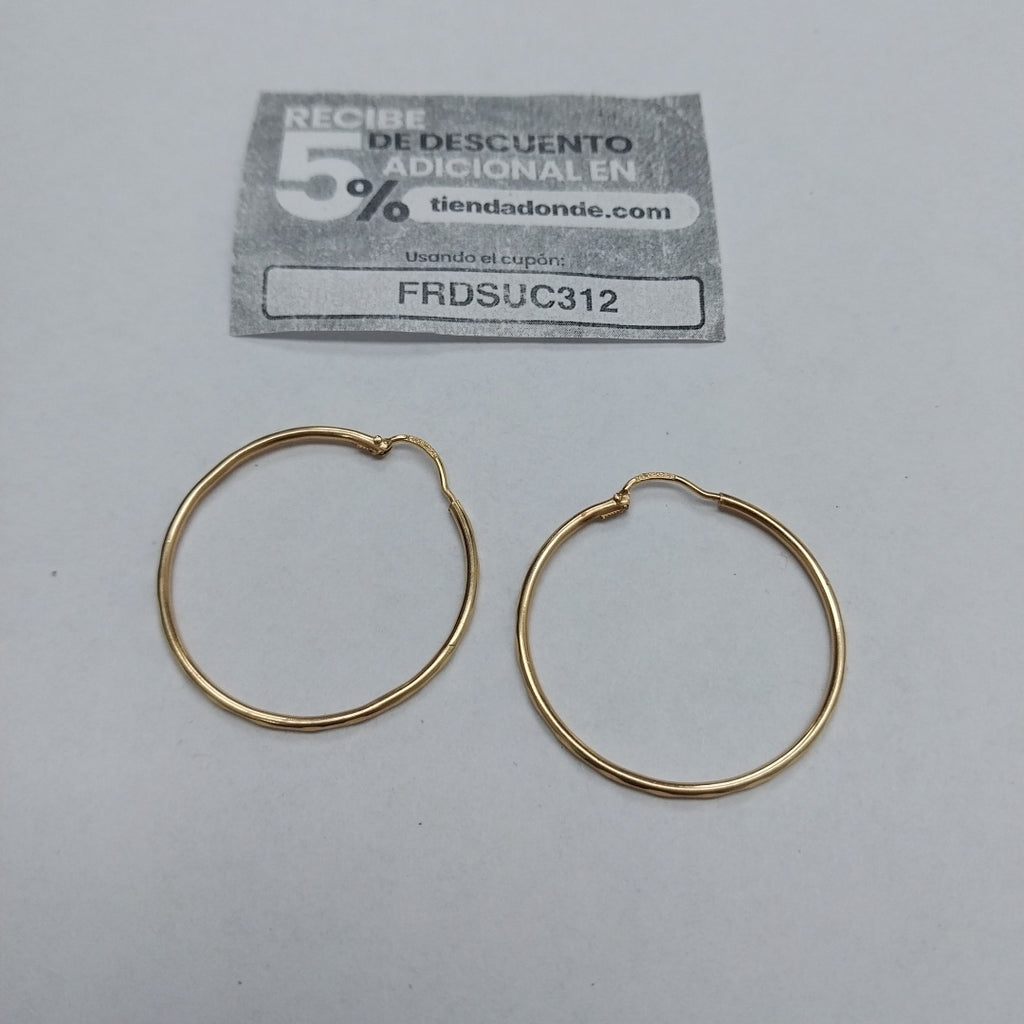 ARRACADAS PAR ORO 10 K 1.9 GRMS (SEMINUEVO)