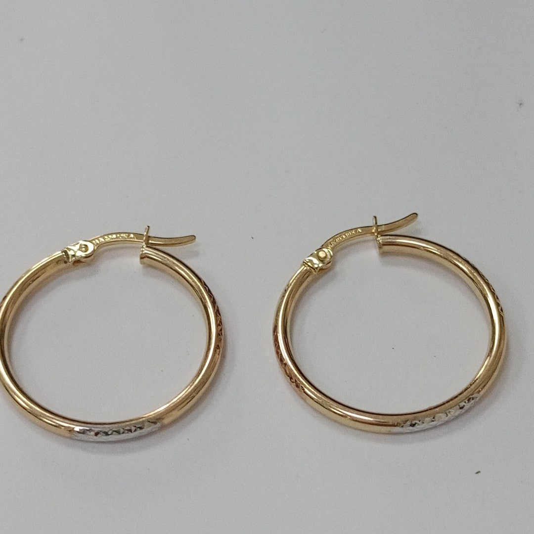 ARRACADAS ORO 10K 1.5 (NUEVO)