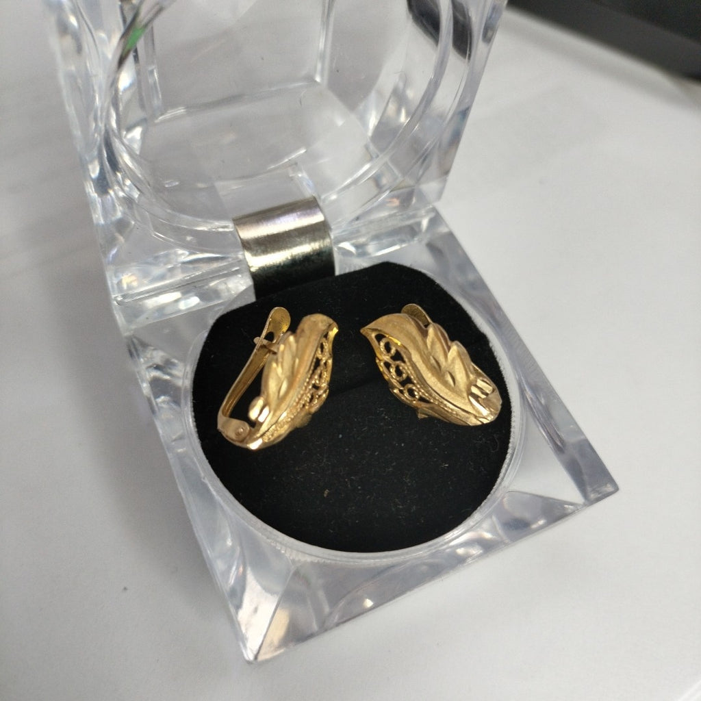 ARETES PAR ORO 14 K 2.4 GRMS (SEMINUEVO)