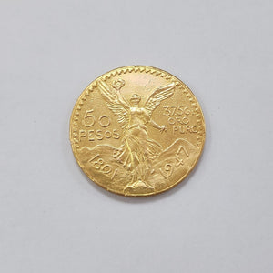 Moneda Centenario Cincuenta Pesos Oro Mexicano 21.6K
