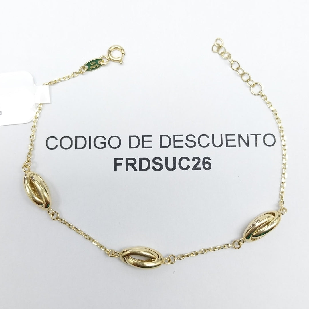 PULSERAS DAMA ORO 14K 3 (NUEVO)