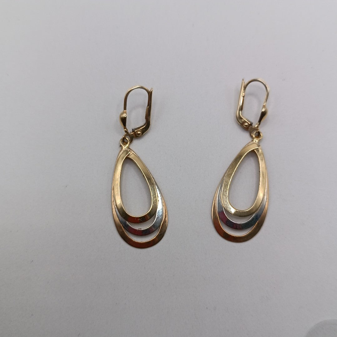 ARETES PAR ORO 14 K 3,40 GRMS (SEMINUEVO)