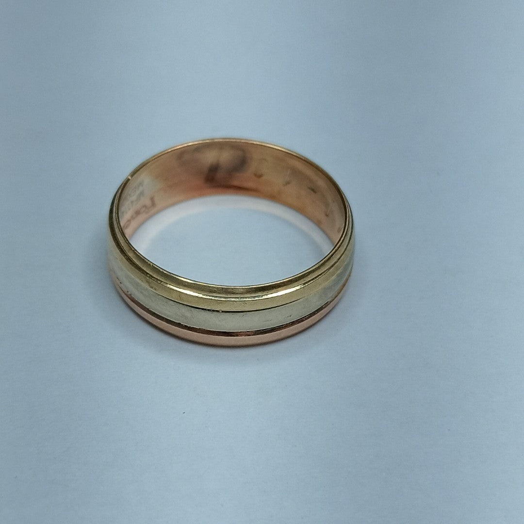 ARGOLLA ORO, ORO COMBINADO 14 K 0.9 GRMS (SEMINUEVO)