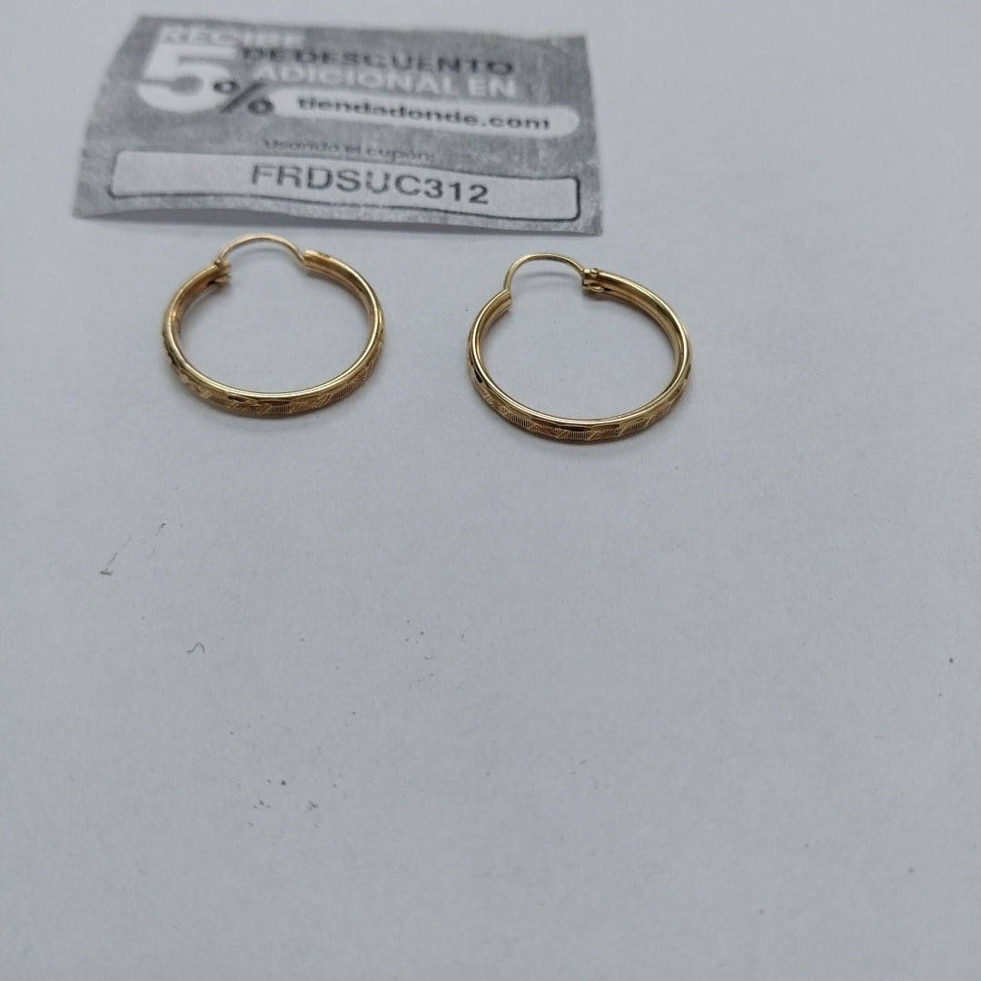 ARRACADAS PAR ORO 10 K 1.7 GRMS (SEMINUEVO)
