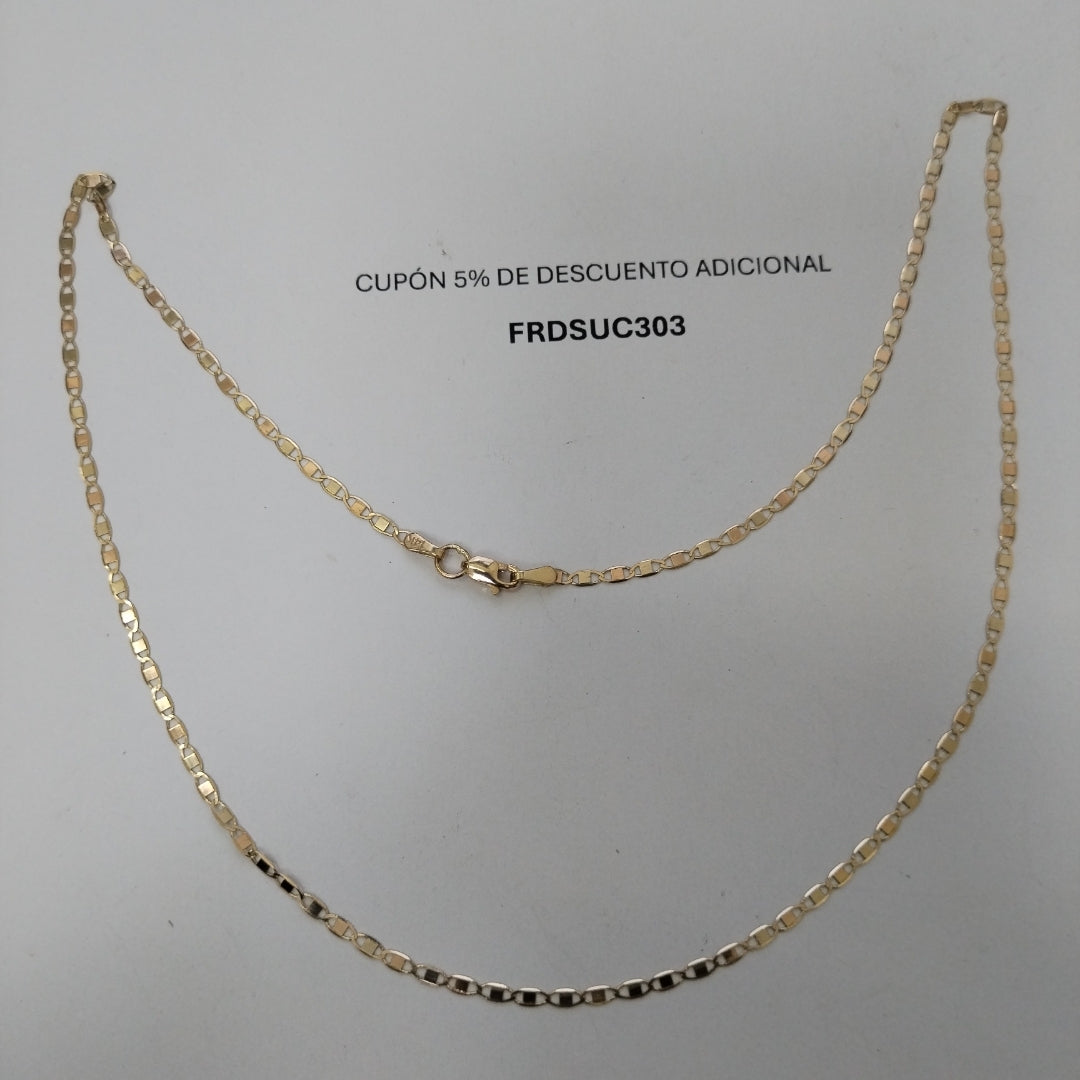CADENA ESPECIAL MARINERA ESPEJO 3.41G 50 CM (NUEVO)