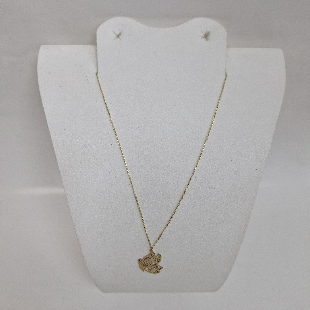 CADENA, DIJE ORO, ORO COMBINADO 14 K 2.4 GRMS (SEMINUEVO)
