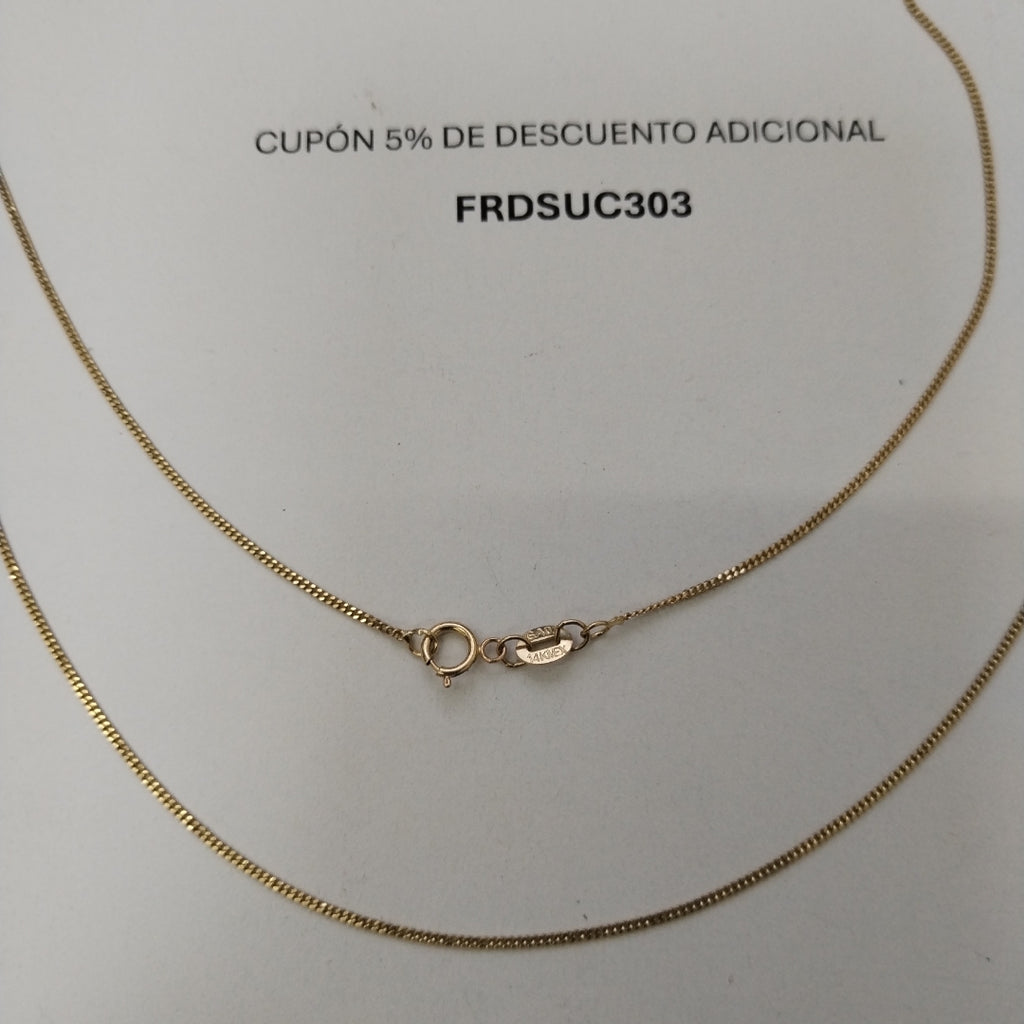 CADENA BARBADO 1.9GR 50 CM (NUEVO)