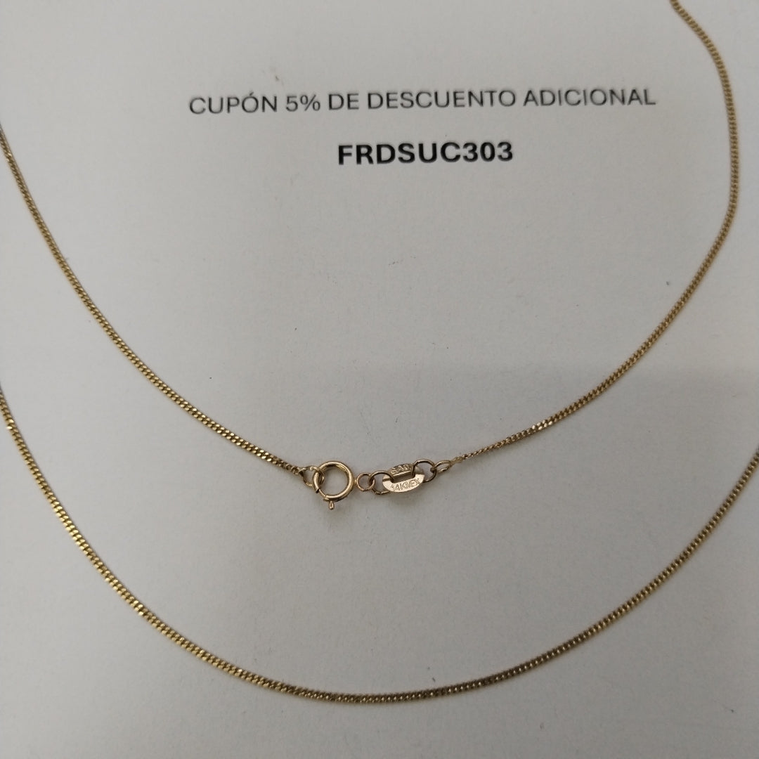 CADENA BARBADO 1.9GR 50 CM (NUEVO)