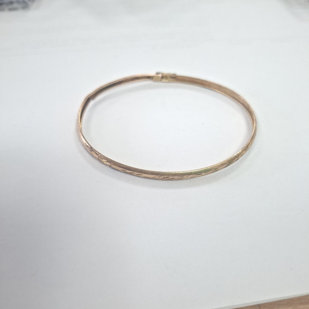 PULSERA RIGIDA ORO 10 K 3,20 GRMS (SEMINUEVO)