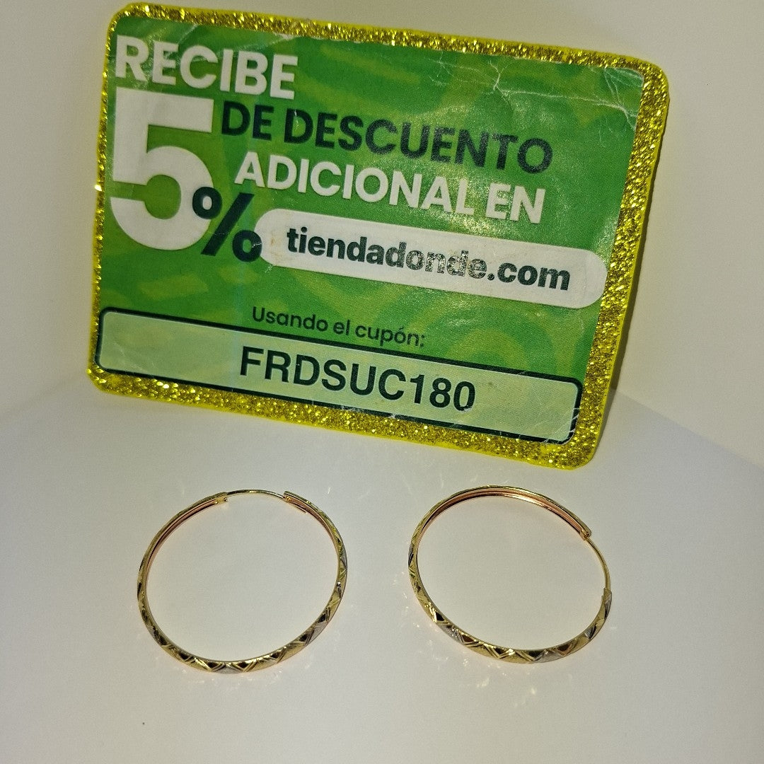 ARRACADAS PAR ORO COMBINADO 10 K 3.7 GRMS (SEMINUEVO)