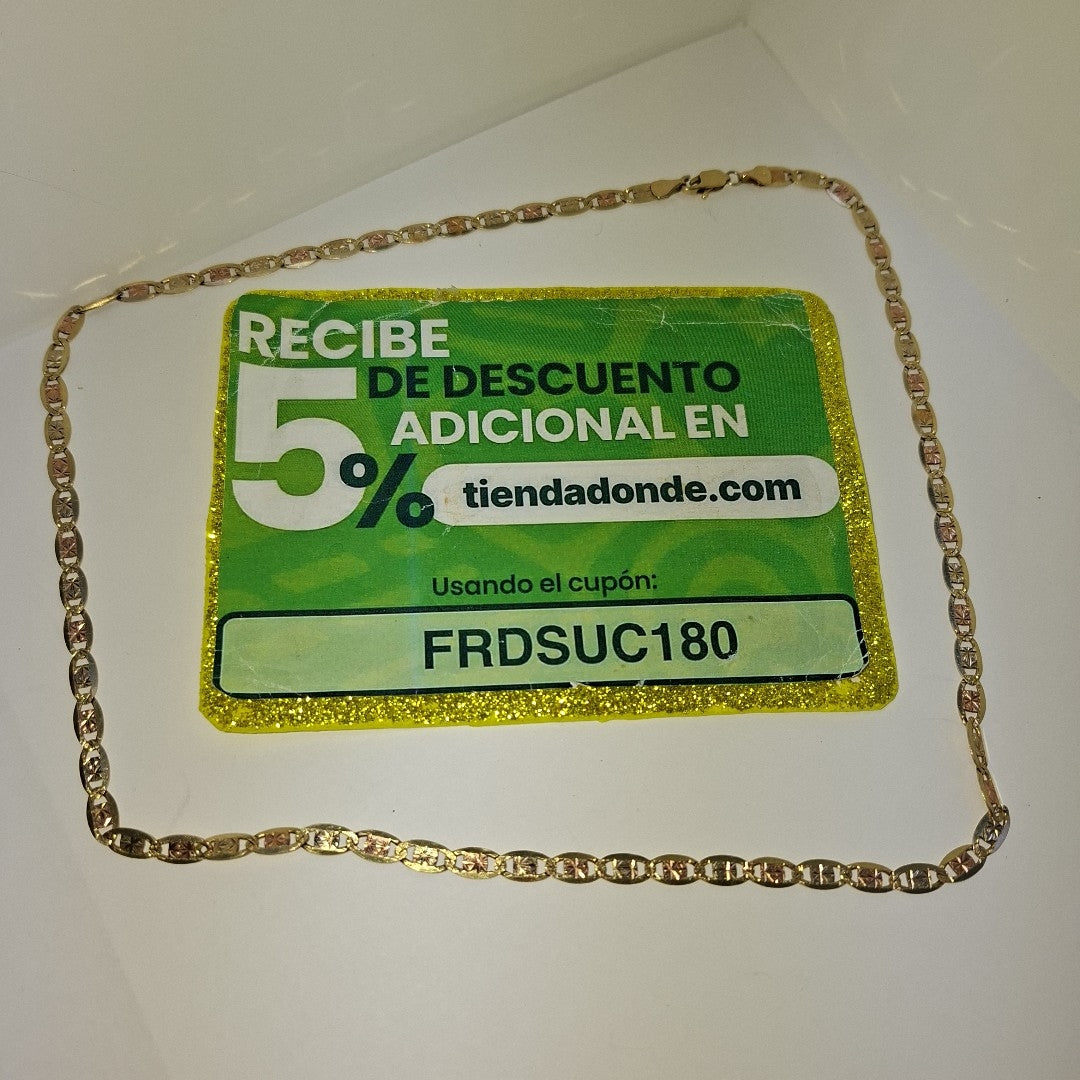 CADENA ORO COMBINADO 14 K 9,70 GRMS (SEMINUEVO)