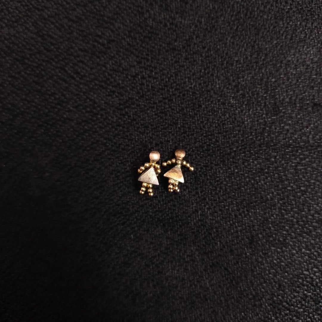 BROQUELES PAR ORO COMBINADO 10 K 1,40 GRMS (SEMINUEVO)