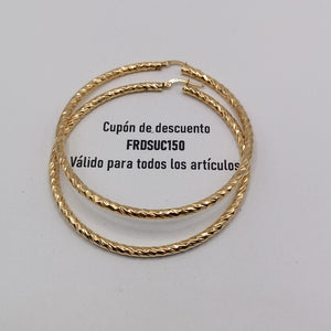 ARRACADAS PAR ORO 14 K 5.5 GRMS (SEMINUEVO)